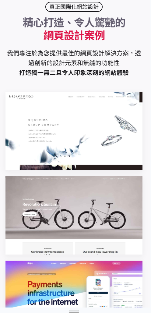 手機版網站展示圖